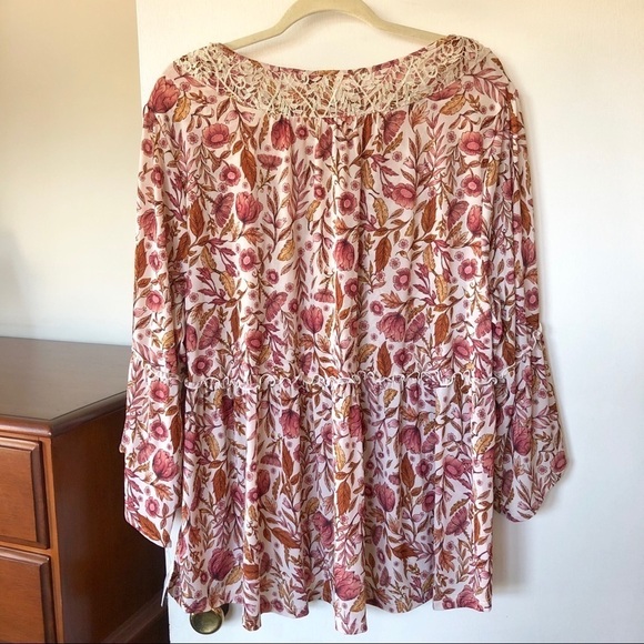 SALE 🛍️ Style & Co Floral Boho Peasant Top - Picture 6 of 7